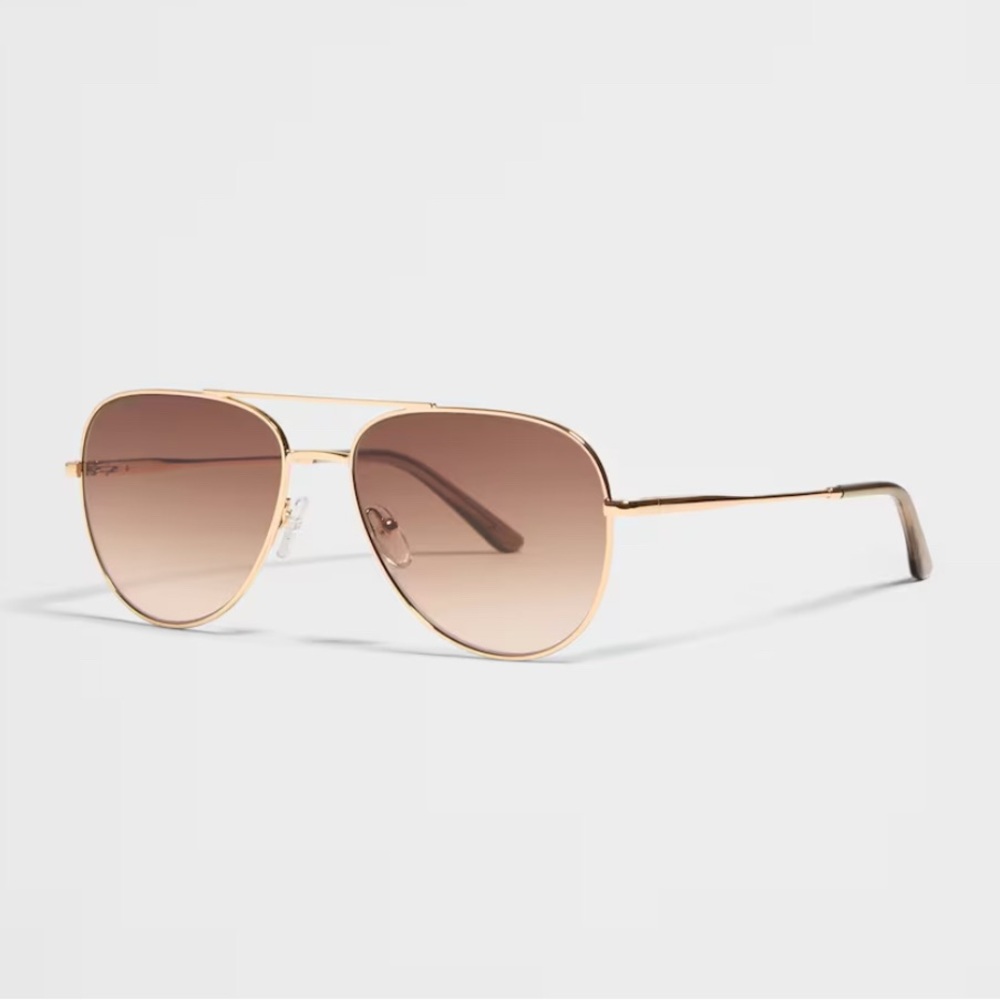 Banana Republic Gold Aviator Sunglasses